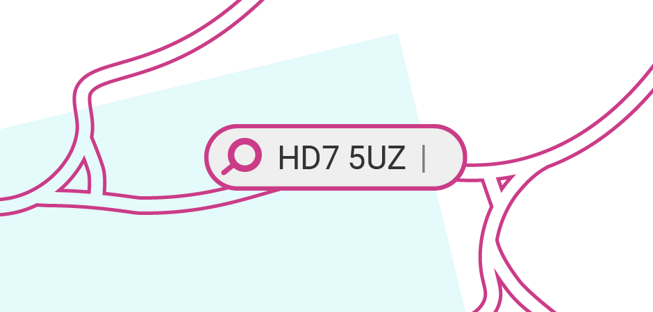 HD7 5UZ in Huddersfield covers 7 streets