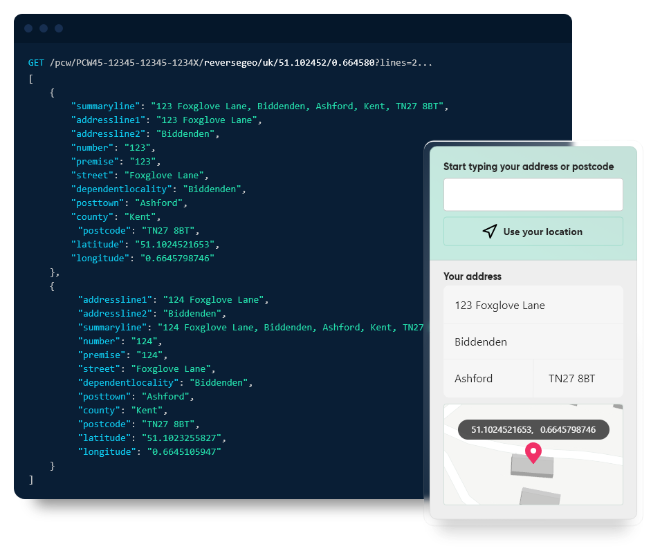 Allies adds reverse geocoding to Postcoder