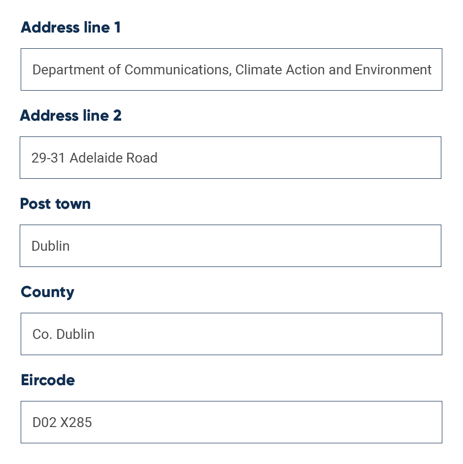 Irish Address Lookup Ux