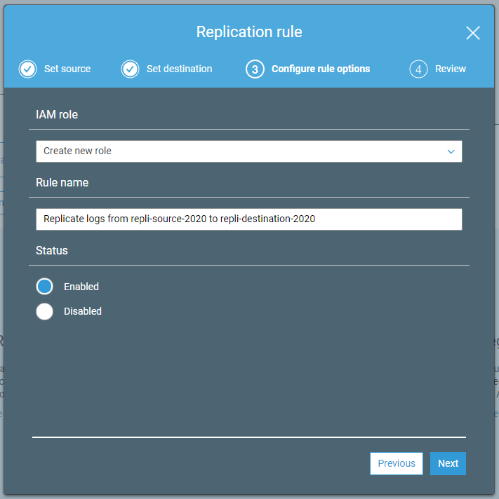 Copy objects between S3 buckets and AWS regions using replication