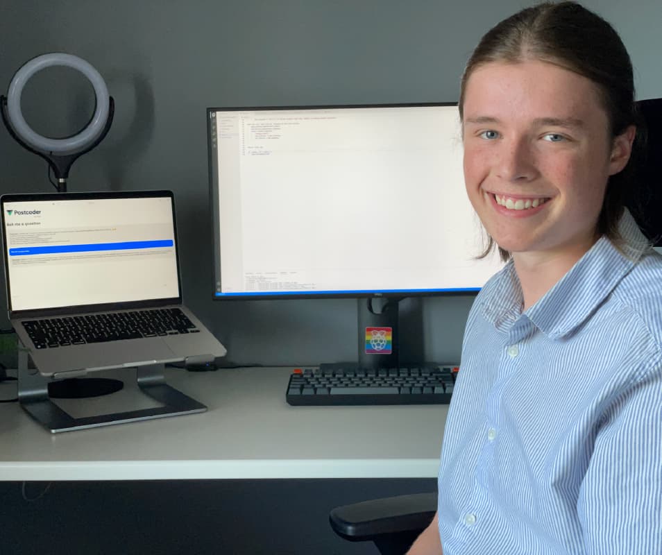 Allies work experience student trains ChatGPT on Postcoder