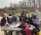 The Allies team take an afternoon walk around Whitlingham country park, norfolk